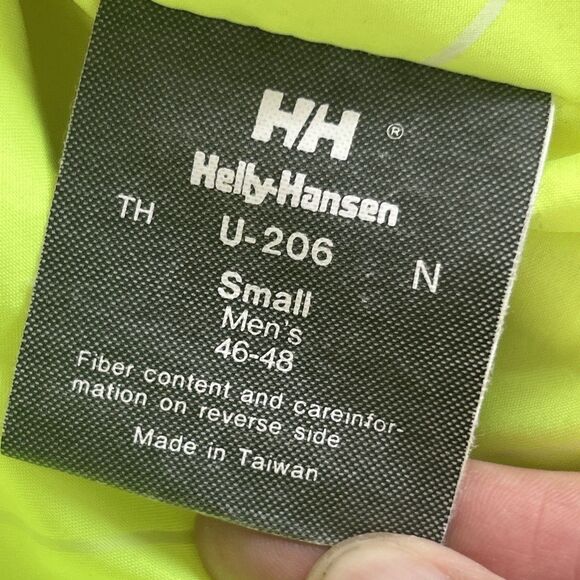 Helly Hansen Sailing Ski Jacket Men Small 46-48 Chest Hidden Hood Red White Blue - Picture 6 of 14